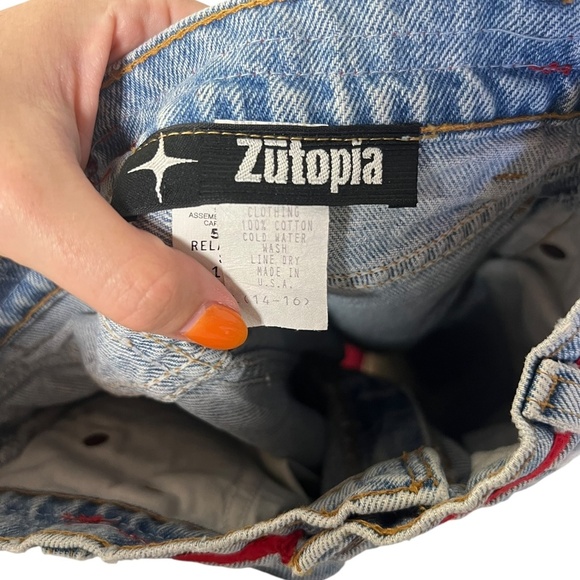 Vintage Custom Embellished Levi's 550 Orange Tabs Kids - Picture 5 of 5